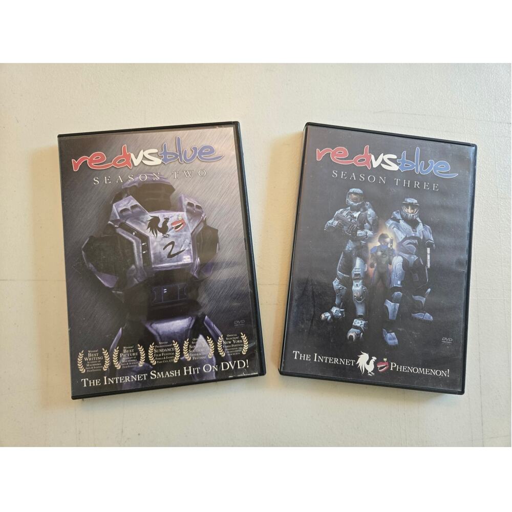 Red Vs Blue Seasons 2 & 3 DVD Lot Rooster Teeth Halo Machinima